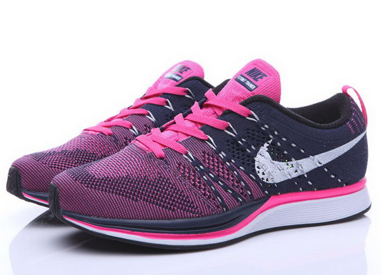 Womens Nike Flyknit Trainer Pink Dark Blue Sweden